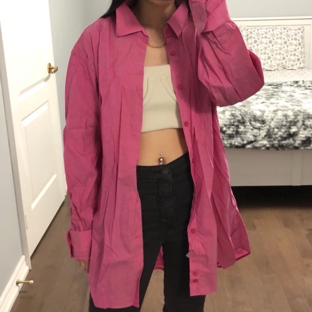 Versace Pink Button Down